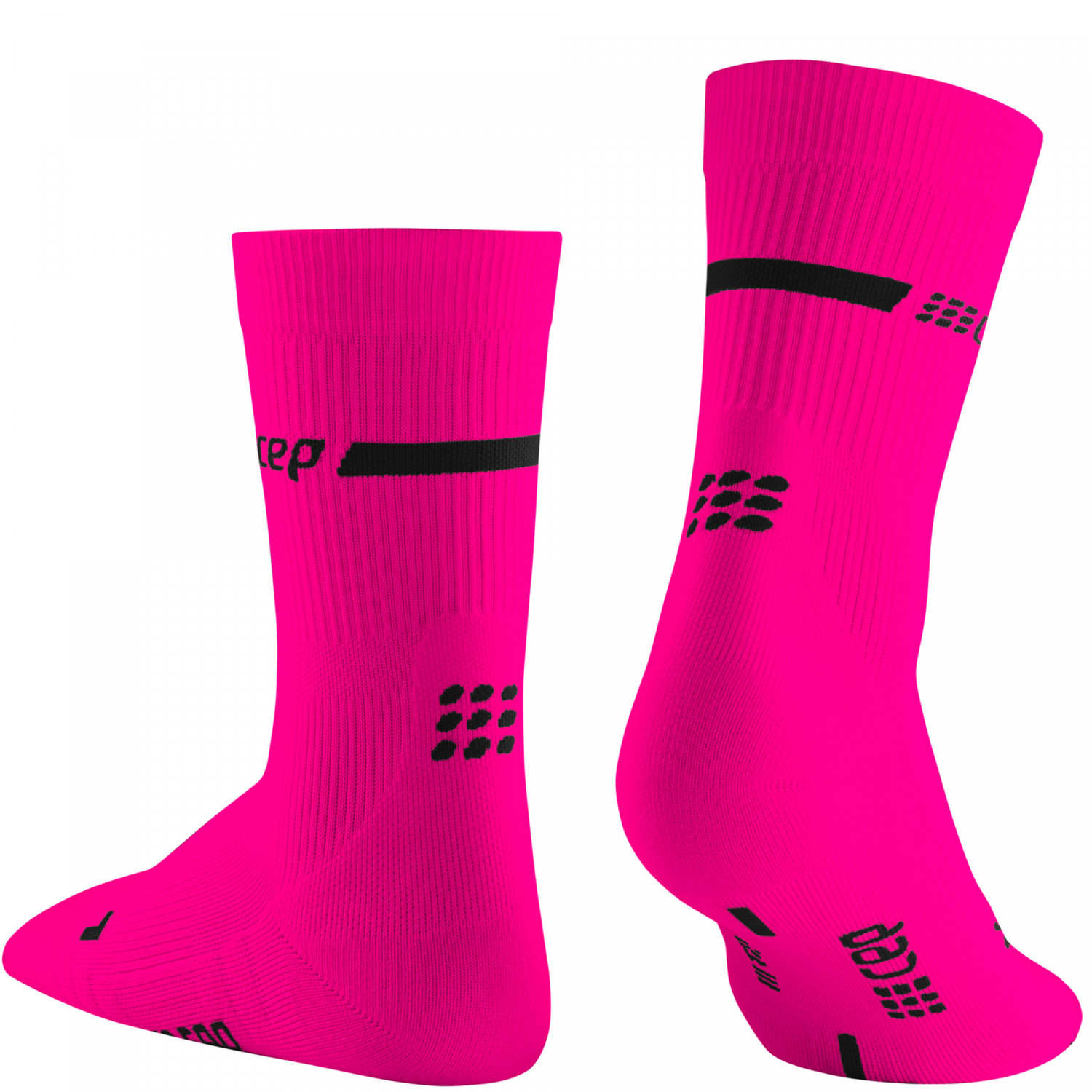 CEP Run 3.0 Neon Mid Cut Laufsocken Damen Pink WP2CCG