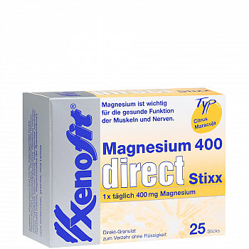 XENOFIT Magnesium Direct Stixx | 25 x 2,5 g Stick | Citrus-Maracuja