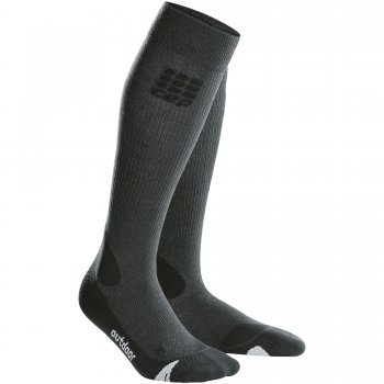CEP Outdoor Merino Compression Socks Herren | Grey Black