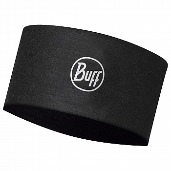 BUFF Coolnet UV Wide Stirnband | Solid Black