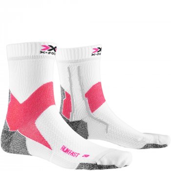 X-SOCKS Run Fast 4.0 Socken | Weiß Pink