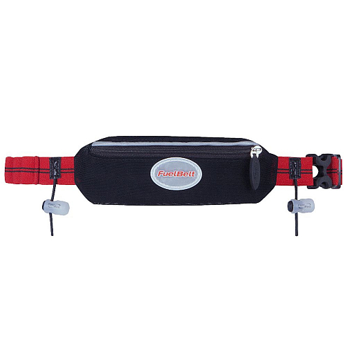 FUEL BELT Helium Super Stretch Race Waistpack | Black Rush Red