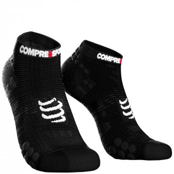 COMPRESSPORT Pro Racing Run V3 Low Cut Socks | Black