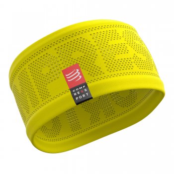 COMPRESSPORT Headband WIDE | Yellow