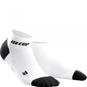 CEP Run 3.0 Low Cut Compression Socks Damen | White Dark Grey