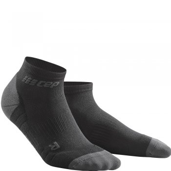 CEP Run 3.0 Low Cut Compression Socks Herren | Black Dark Grey