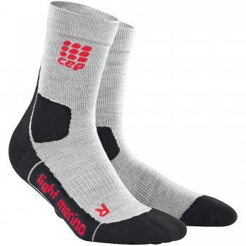 CEP Outdoor Light Merino Mid Cut Compression Socks Herren | Volcanic Grey