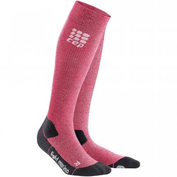 CEP Outdoor Light Merino Compression Socks Damen | Wild Berry