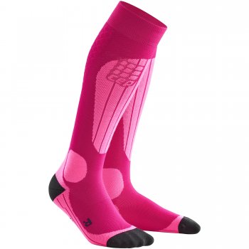 CEP Ski Thermo Compression Socks Damen | Pink Flash Pink