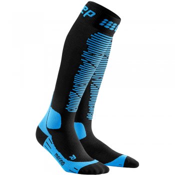 CEP Ski Merino Compression Socks Herren | Black Blue