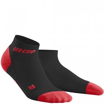 CEP Run 3.0 Low Cut Compression Socks Damen | Black Red