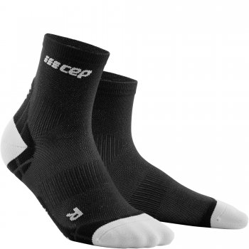 CEP Ultralight Short Cut Compression Socks Damen | Black Light-Grey