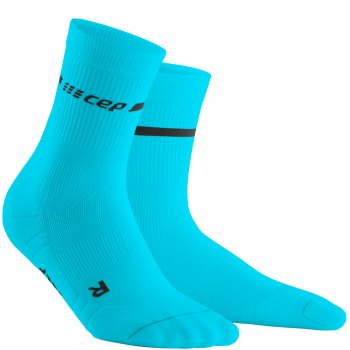 CEP Run 3.0 Mid Cut Compression Socks Damen | Neon Blue