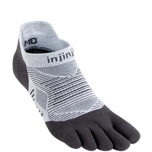 Injinji Run Lightweight No Show Zehensocken | D�nn | Grau
