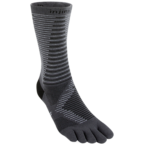 Injinji Run Lightweight Crew Zehensocken | Dnn | Grau