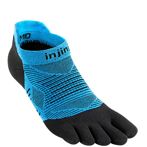 Injinji Run Lightweight No Show Zehensocken | D�nn | Malibu Blau
