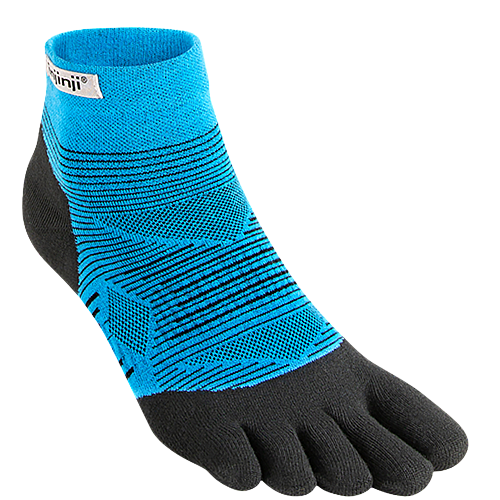 Injinji Run Lightweight Mini-Crew Zehensocken | D�nn | Malibu Blau