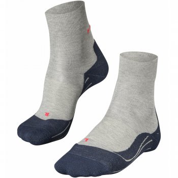 FALKE RU4 Mid Cut Socken Herren | Grau