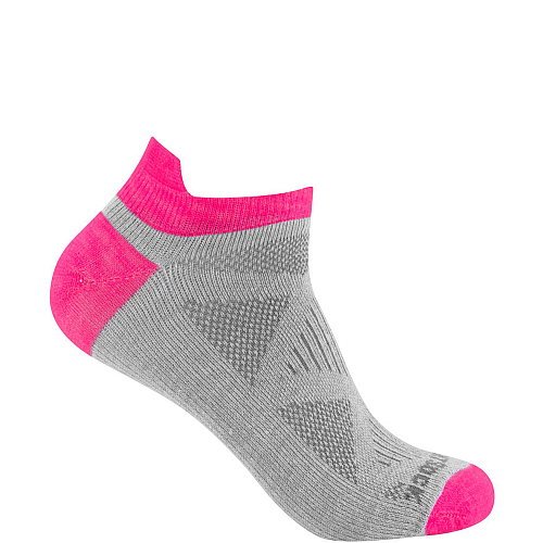 WRIGHTSOCK Coolmesh II Women Low Tab | Dnn | Grau Pink