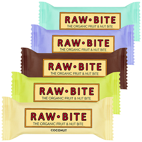 RAW BITE Organic Fruit & Nut Bite Testpaket *DE-KO-006*