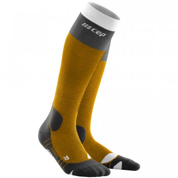 CEP Hiking Light Merino Compression Socks Damen | Sungold-Black