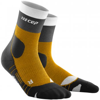 CEP Hiking Light Merino Mid Cut Compression Socks Damen | Sungold-Black