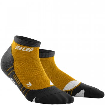 CEP Hiking Light Merino Low Cut Compression Socks Herren | Sungold-Black