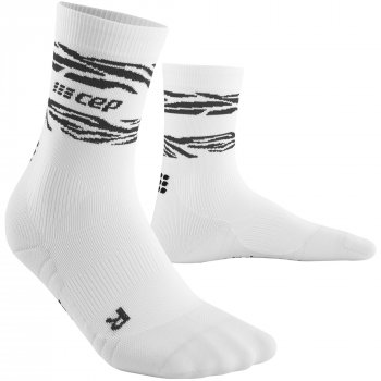 CEP Run 3.0 Mid Cut Compression Socks Damen | Animal White