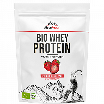 AlpenPower Whey Protein Shake 1000 g Beutel *DE-ÖKO-006*