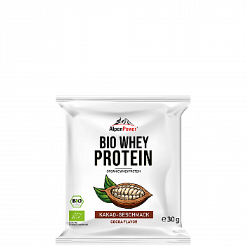 AlpenPower Whey Protein Shake 30 g Probierbeutel *DE-ÖKO-006*