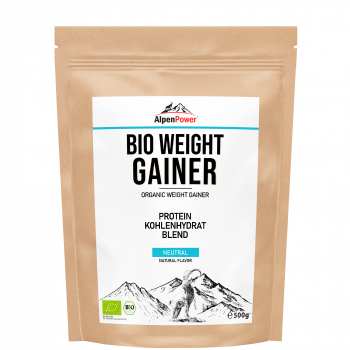 AlpenPower Bio Weight Gainer 500 g Beutel *DE-ÖKO-006*