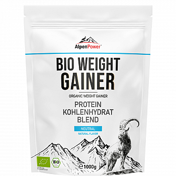 AlpenPower Bio Weight Gainer 1000 g Beutel *DE-ÖKO-006*