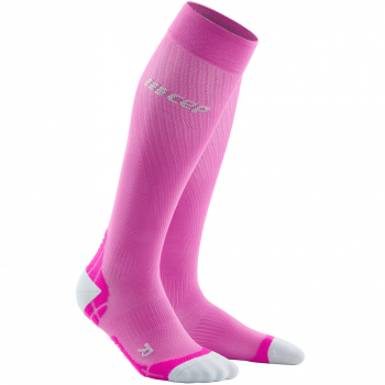 CEP Run Ultralight Compression Socks Damen | Pink Light Grey