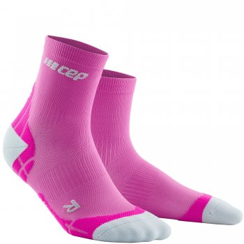 CEP Ultralight Short Cut Compression Socks Damen | Pink Light Grey