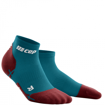CEP Ultralight Low Cut Compression Socks Damen | Petrol Dark Red