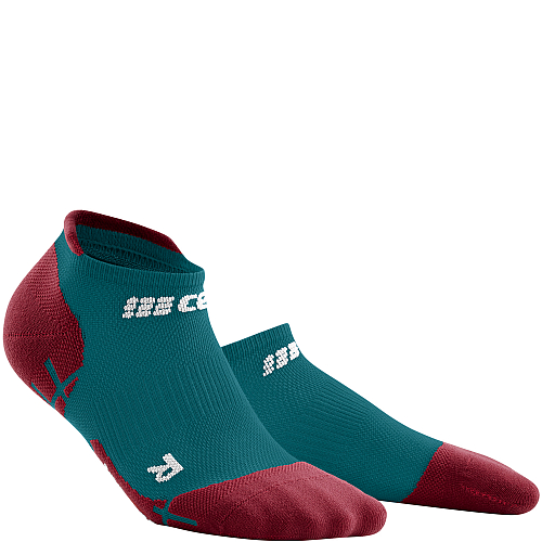 CEP Ultralight No Show Compression Socks Damen | Petrol Dark Red