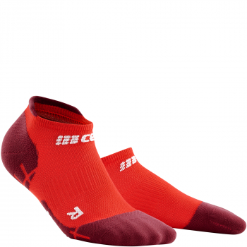 CEP Ultralight No Show Compression Socks Herren | Lava Dark Red