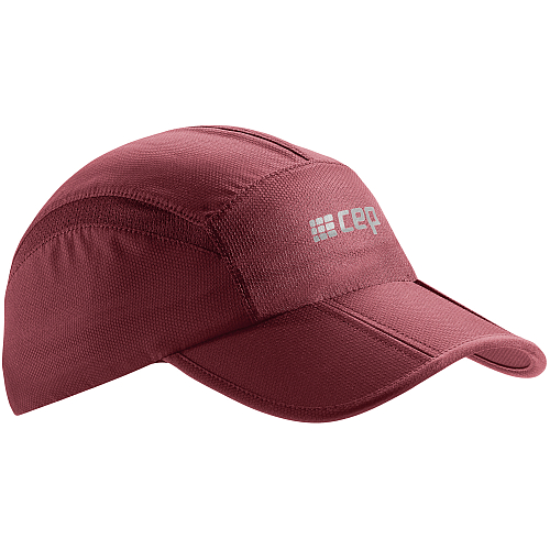 CEP Running Cap | Faltbare Schirmmtze | Dunkerot