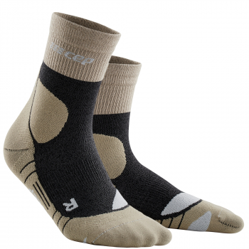 CEP Hiking Merino Mid Cut Compression Socks Damen | Sand Grey