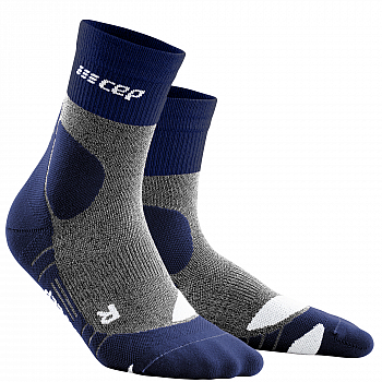 CEP Hiking Merino Mid Cut Compression Socks Herren | Peacoat Grey