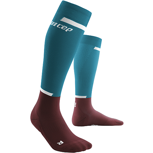 CEP The Run 4.0 Compression Socks Herren | Petrol Dark Red