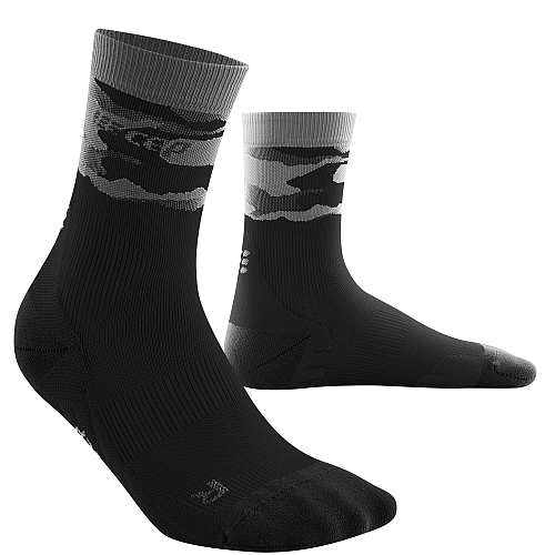 CEP Run 3.0 Mid Cut Compression Socks Damen | Camocloud Black Grey