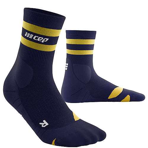 CEP Hiking Light Merino Mid Cut Compression Socks Herren | 80's Peacoat Gold
