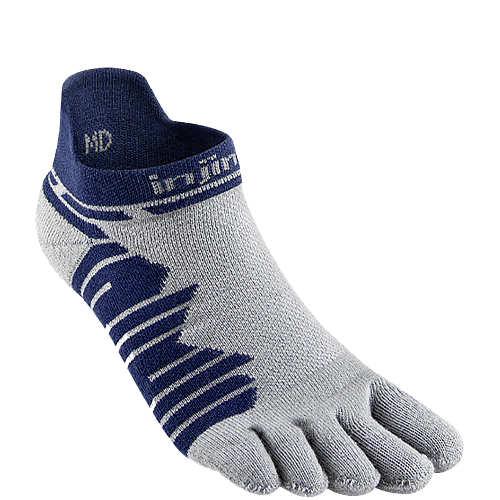 Injinji Ultra Run No Show Zehensocken | Mitteldick | Cobalt Grau