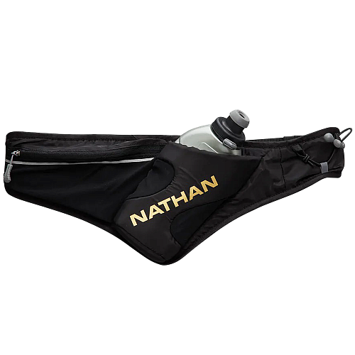 NATHAN Peak Trinkgurt | Black-Gold