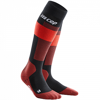 CEP Ski Merino Compression Socks Herren | Red