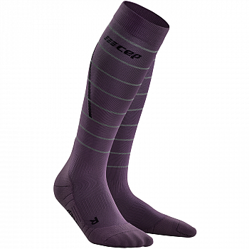 CEP Reflective Compression Socks Damen | Purple