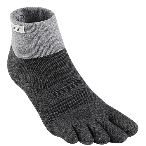 Injinji Trail Midweight Mini Crew Zehensocken | Mitteldick | Granite Grau