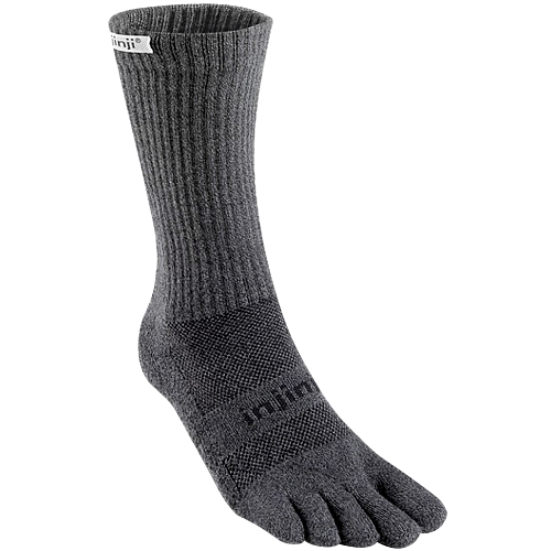 Injinji Trail Midweight Crew Zehensocken | Mitteldick | Granite Grau