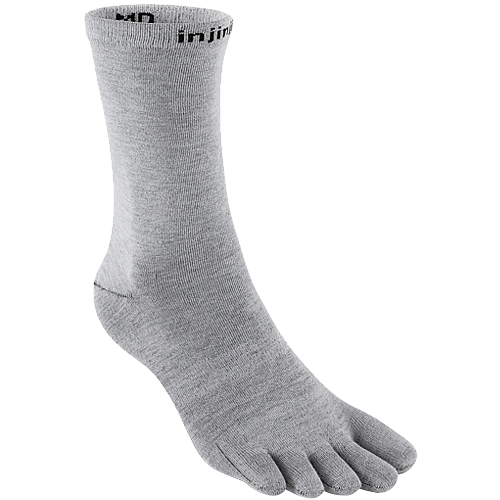 Injinji Liner Crew Zehensocken | Ultrad�nn | Grau